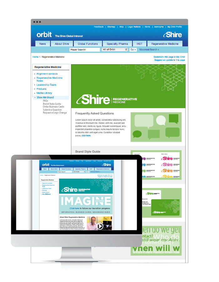 Shire Regenerative Medicine Brand Identity