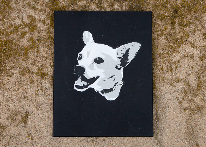 Stenciled Portrait of Nugget